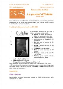 Le Journal d'Eulalie n° 1